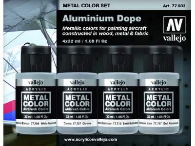 Aluminium Dope Metal Color Set - 4 pcs. - image 1