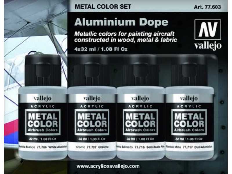 Aluminium Dope Metal Color Set - 4 pcs. - image 1