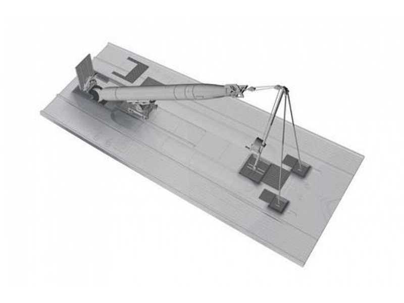 U-boot Ix Stern Torpedo W/Loading Winch & Cart  Revell - image 1