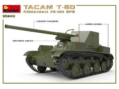 Romanian 76-mm Spg Tacam T-60 Interior Kit - image 2
