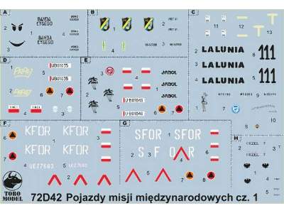 Polish Army vehicles on foreign missions - vol.1 - image 1