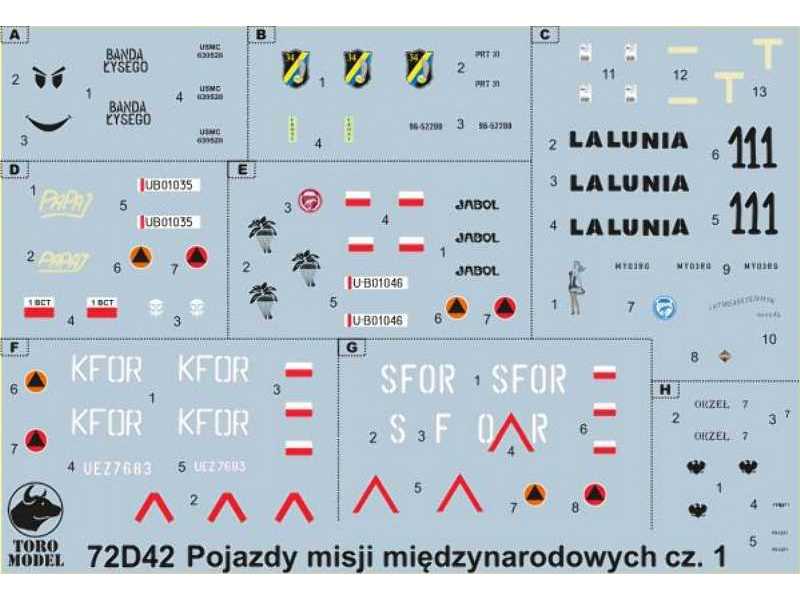 Polish Army vehicles on foreign missions - vol.1 - image 1