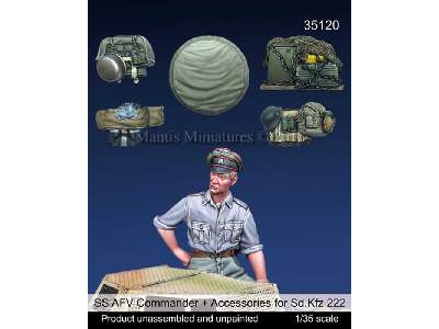 German SS Afv Commander & Accessories Set For Sd.Kfz. 222 (Dedic - image 1