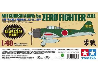 Mitsubishi A6m5/5a Zero Fighter (Zeke) Silver Plated - image 1