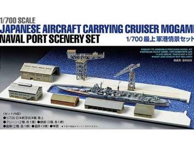 Japanese Aircraft Carrying Cruiser Mogami Naval Port Scenery Set - image 1