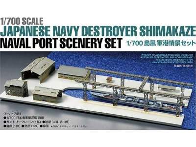 Japanese Navy Destroyer Shimakaze Naval Port Scenery Set - image 1
