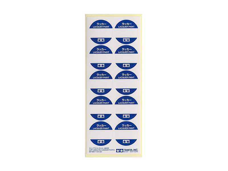 Cap Labels (For Lacquer Paints) - image 1