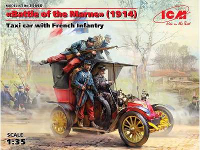 Battle of the Marne 1914, Taxi car with French Infantry - image 1
