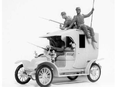 Battle of the Marne 1914, Taxi car with French Infantry - image 4