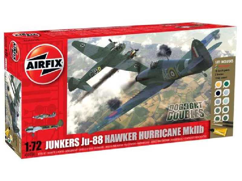 Dogfight Double Junkers Ju-88 & Hawker Hurricane MkIIb Gift set - image 1