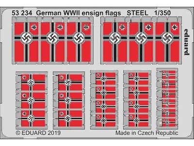 German WWII ensign flags STEEL 1/350 - image 1