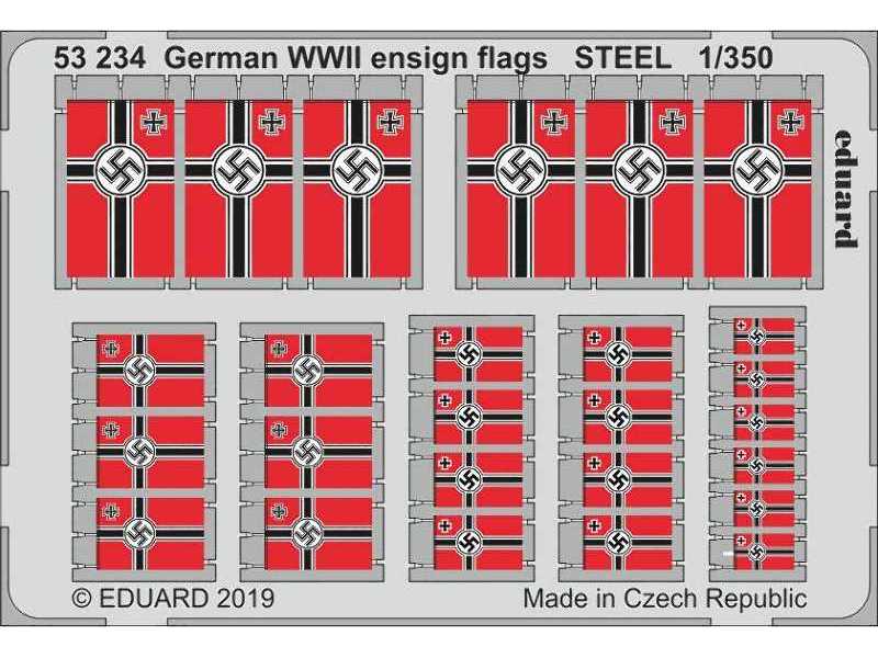 German WWII ensign flags STEEL 1/350 - image 1