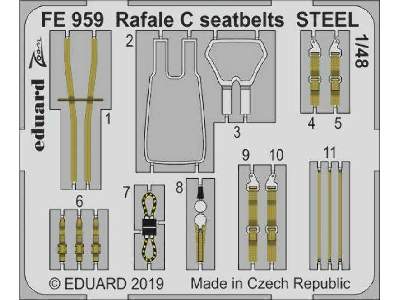 Rafale C seatbelts STEEL 1/48 - image 1