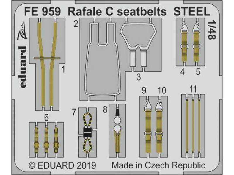 Rafale C seatbelts STEEL 1/48 - image 1