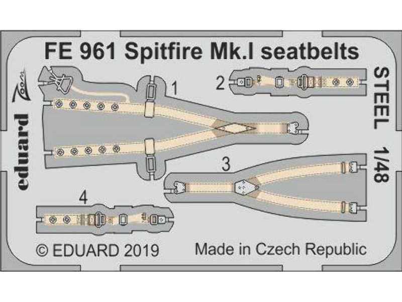 Spitfire Mk. I seatbelts STEEL 1/48 - image 1