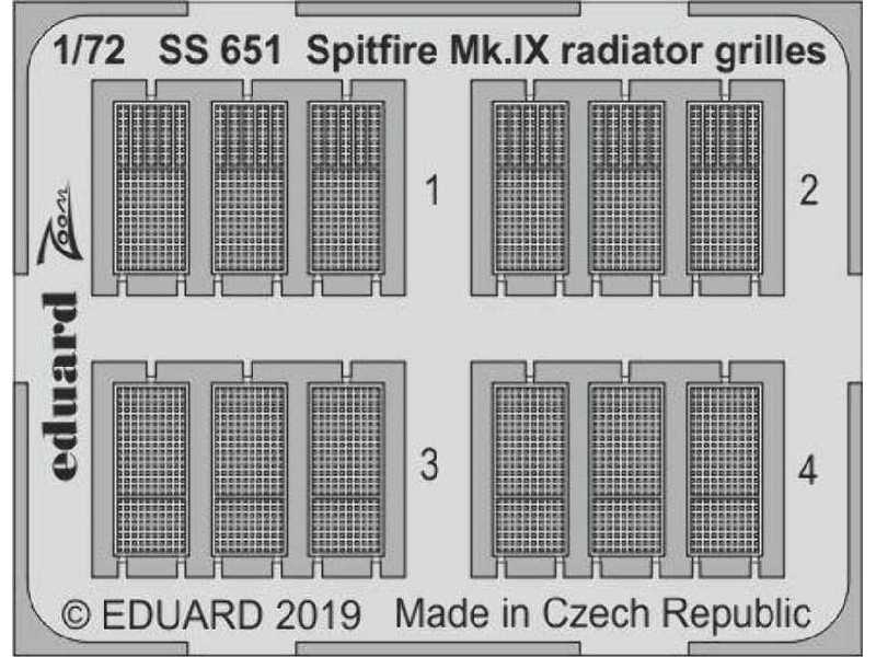 Spitfire Mk. IX radiator grilles 1/72 - image 1