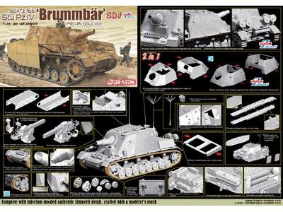 Sd.Kfz.166 Stu.Pz.IV Brummbär Mid-production 2 In 1 - image 2