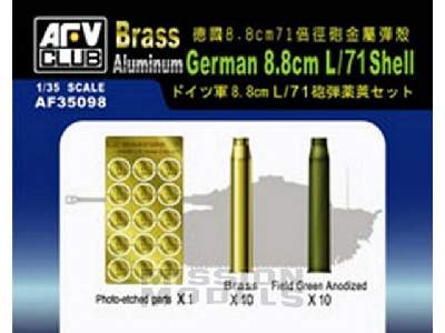 German 88mm L/71 Shell brass & aluminium - image 1
