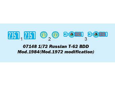 Russian T-62 BDD Mod.1984 - mod.1972 modification - image 3