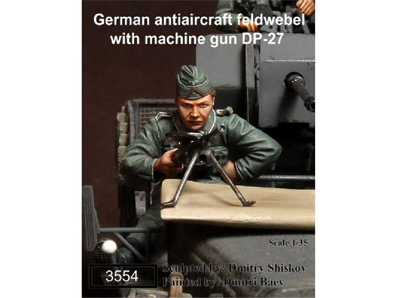 German Antiaircraft Feldwebel With Machine Gun Dp-27 - image 1