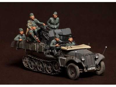 Crew For Sd.Kfz.10/4 Fur 2cm Flak 30 (For Dragon 6739) 6 Figures - image 11