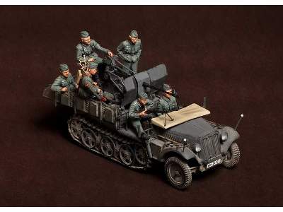 Crew For Sd.Kfz.10/4 Fur 2cm Flak 30 (For Dragon 6739) 6 Figures - image 12