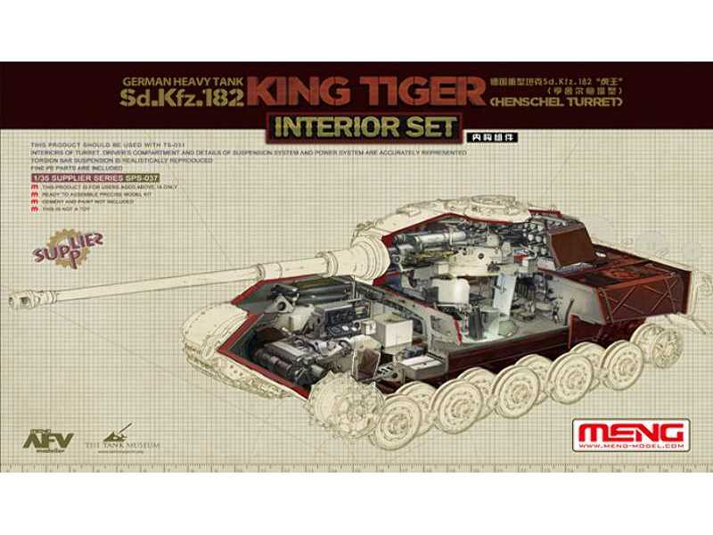 Heavy Tank Sd.Kfz.182 King Tiger Henschel Turret Interior Set - image 1