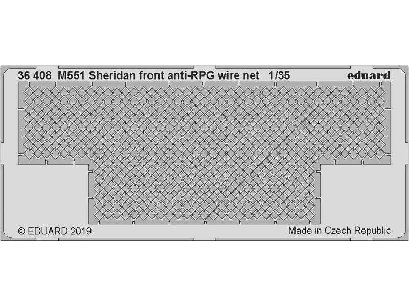 M551 Sheridan front anti-RPG wire net 1/35 - image 1