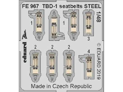 TBD-1 seatbelts STEEL 1/48 - image 1