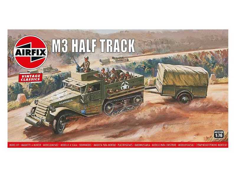 Airfix Vintage Classics - M3 Half Track &amp; 1 Ton Trailer - image 1