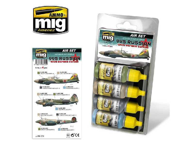 Vvs Russian WWii Bomber Colors Set - image 1 Vvs Russian WWii Bomber Colors Set - image 1