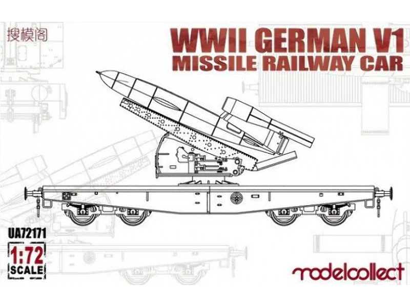 WWii German V1 Missile Railway Car - image 1