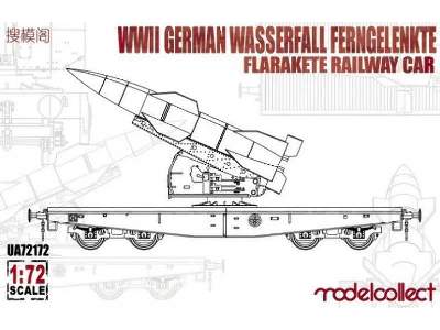 WWii German Wasserfall Ferngelenkte Flakrakete Railway Car - image 1