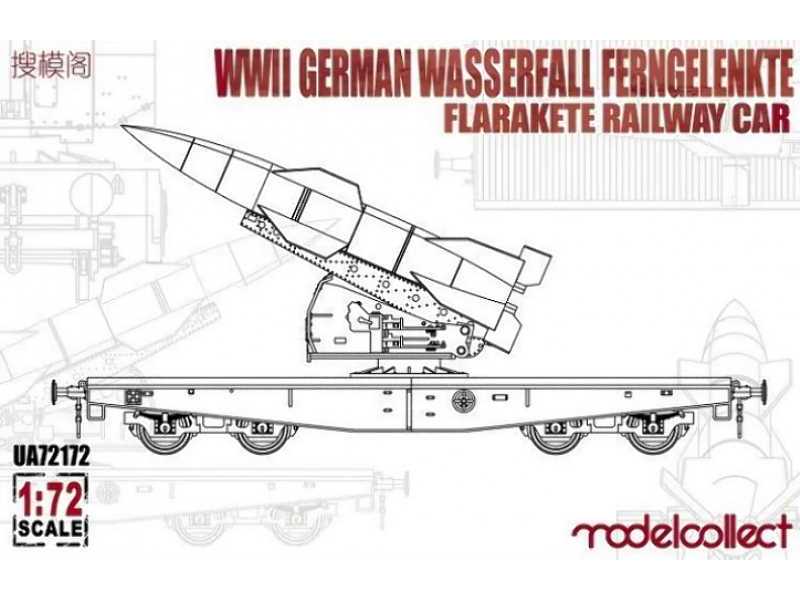 WWii German Wasserfall Ferngelenkte Flakrakete Railway Car - image 1