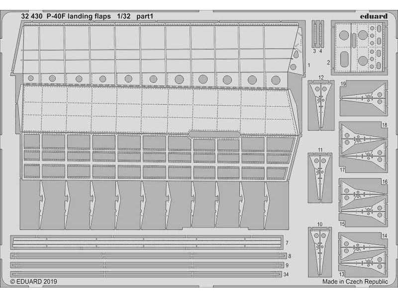 P-40F landing flaps 1/32 - image 1