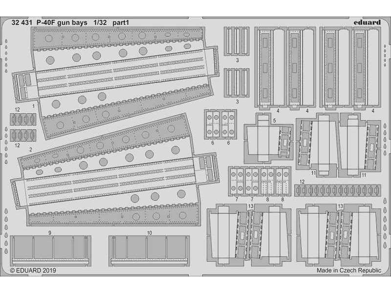 P-40F gun bays 1/32 - image 1