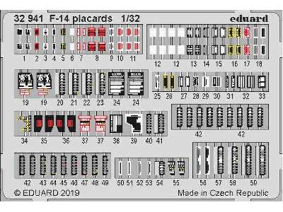 F-14 placards 1/32 - image 1