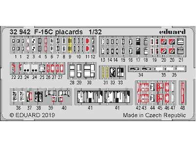 F-15C placards 1/32 - image 1