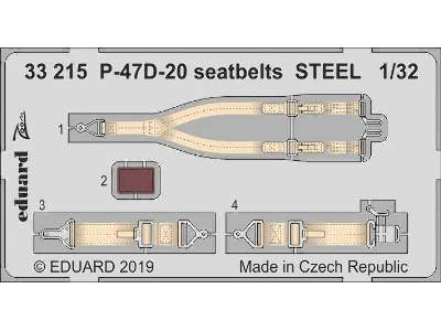 P-47D-20 seatbelts STEEL 1/32 - image 1