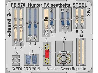 Hunter F.6 seatbelts STEEL 1/48 - image 1