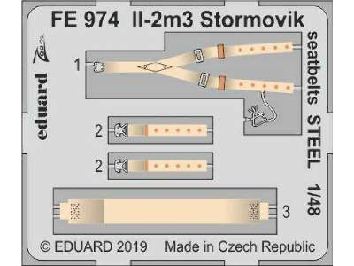 Il-2m3 Stormovik seatbelts STEEL 1/48 - image 1