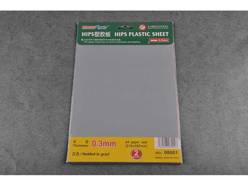 0.3mm Hips Plastic Plate A4 Size (210mm*300mm*2pcs) - image 1