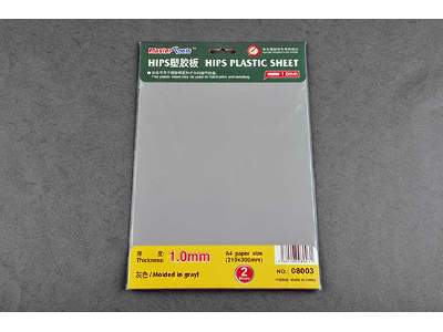 1.0mm Hips Plastic Plate A4 Size (210mm*300mm*2pcs) - image 1