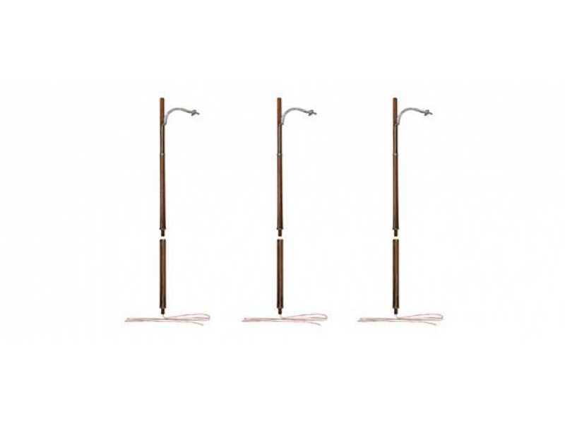 Wooden Pole Street Lights  - 3 pcs. - image 1