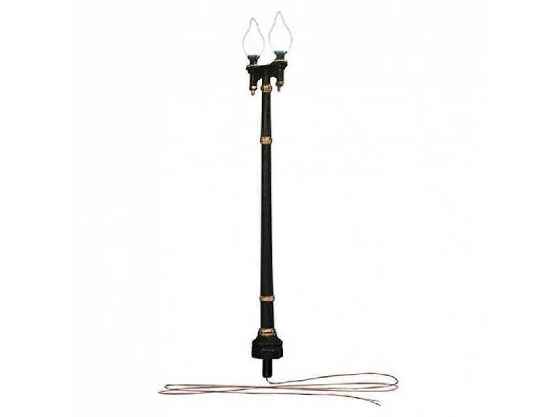 Double Lamp Post Street Lights  - 3 pcs. - image 1