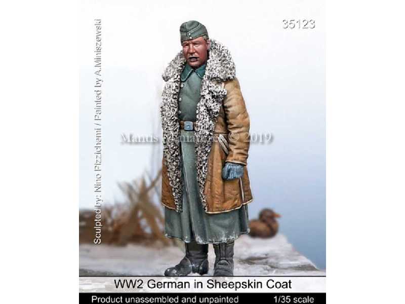 WW2 German In Sheepskin Coat - image 1