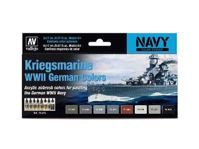 Kriegsmarine WWII German Colors - 8 pcs. - image 1
