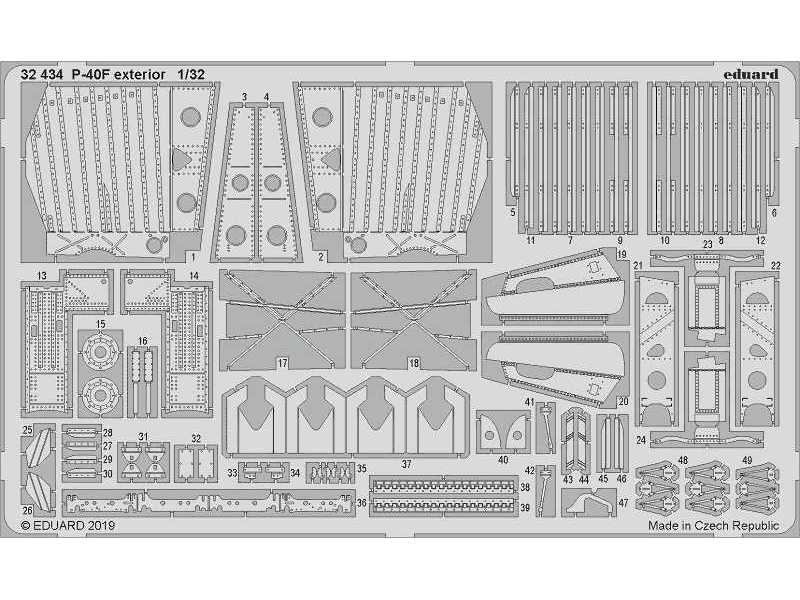 P-40F exterior 1/32 - Trumpeter - image 1