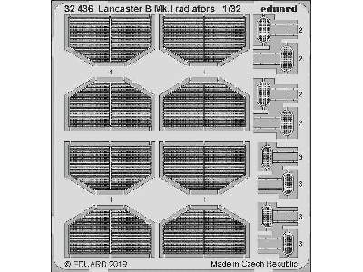 Lancaster B Mk. I radiators 1/32 - Hong Kong Models - image 1