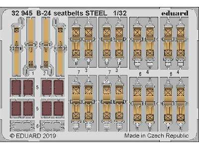 B-24 seatbelts STEEL 1/32 - image 1